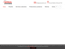 Tablet Screenshot of gonasystems.com